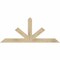 Ekena Millwork Saratoga Rough Sawn Timber Gable Bracket, Douglas Fir, 60"W x 25"H x 4"D x 4"F, 10/12 Pitch GBW060X25X0404SAR00RDF - alternate 1
